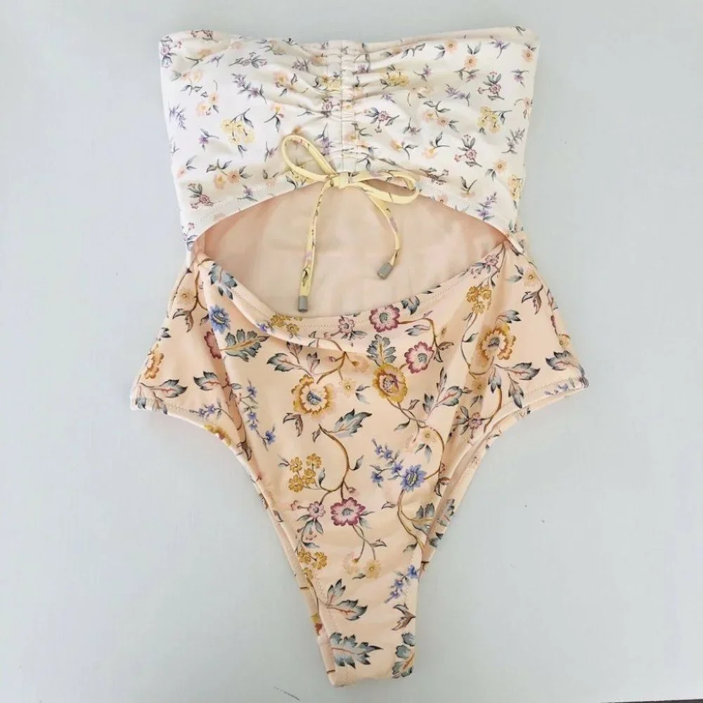 Billabong BNWT This Gypsy Cut Out One Piece Swimsuit Women's Size 12 RRP $120 - Picture 5 of 11